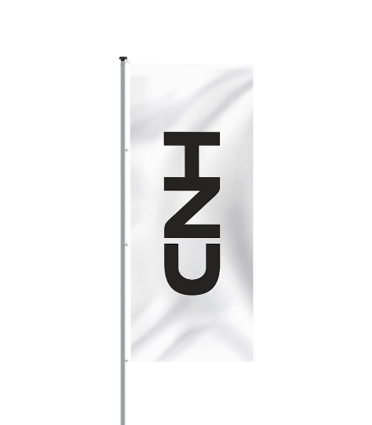 Picture of Flag, white (vertical format)